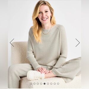 Splendid Rib Knit Crop Pant Set